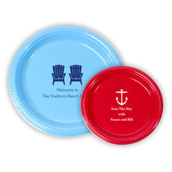 Design Your Own Nautical Theme Plastic Plates